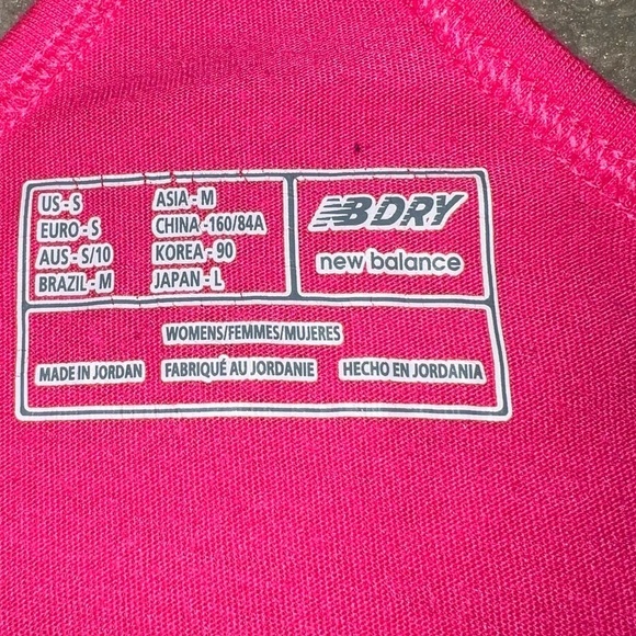 New Balance B DRY Racing Back Tank In Hot Pink - Picture 4 of 4